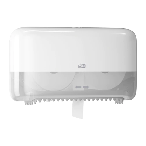 Tork zásobník na bezdutinkový toaletný papier, dvojitý, biely plast, systém T7
