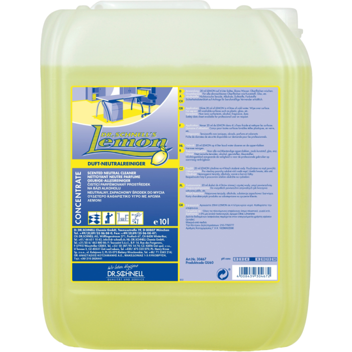 Dr.Schnell Lemon voňavý neutrálny čistič 10 l