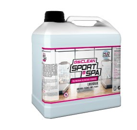 disiCLEAN SPORT & SPA 5 l bandaska, bezchlórový dezinfekčný prostriedok pre rýchlu dezinfekciu plôch a povrchov