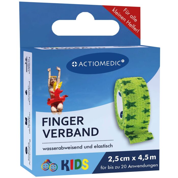 Actiomedic KIDS vodeodolná odtrhávacia náplať na rany v páske s farebným vzorom